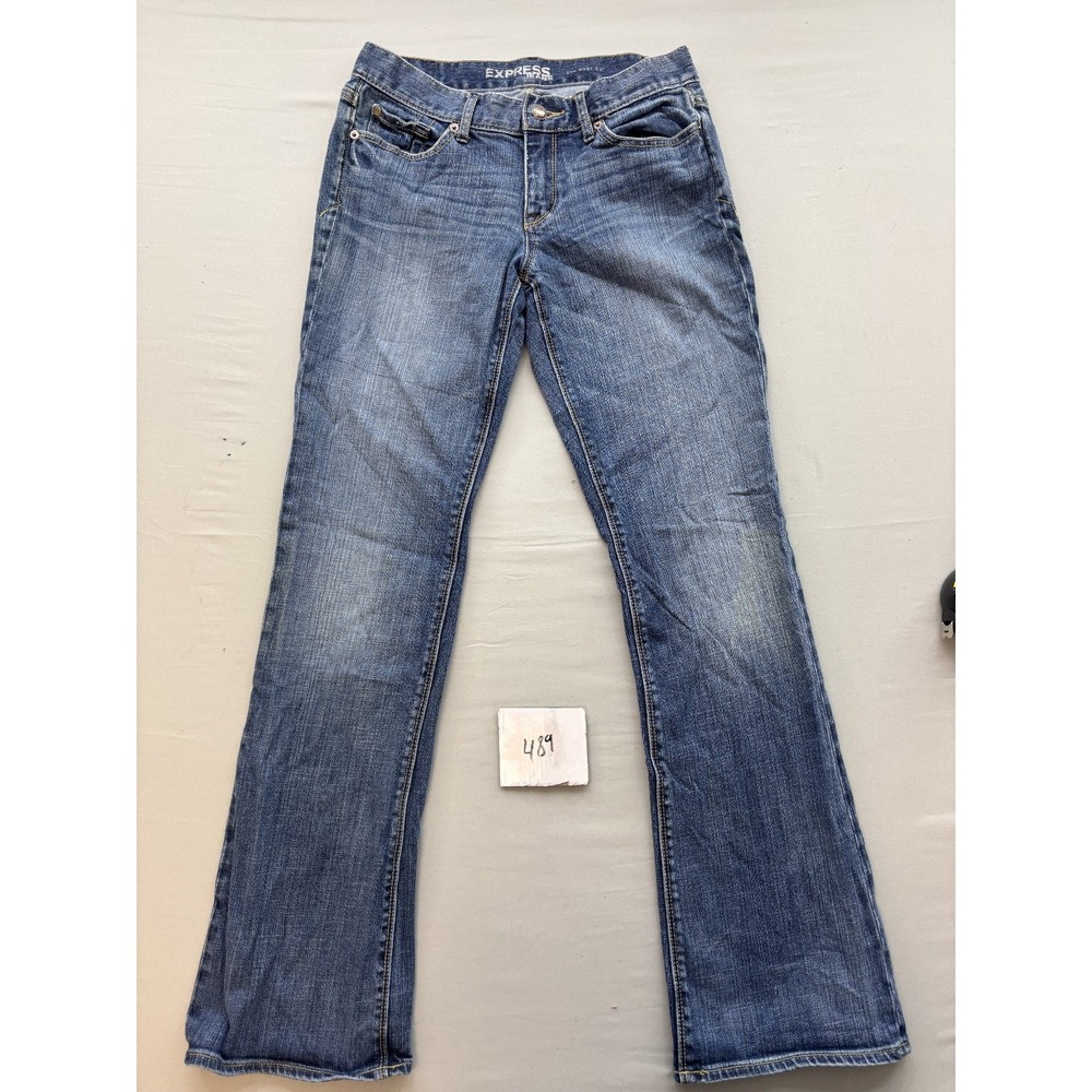 EXPRESS JEANS Women 4R Eva Boot Cut Medium Wash Blue Denim Jeans 29x30